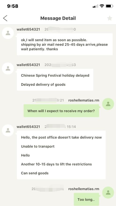 shipping is slow